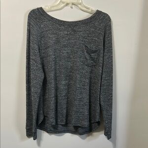 Gray Women's Long Sleeve Top